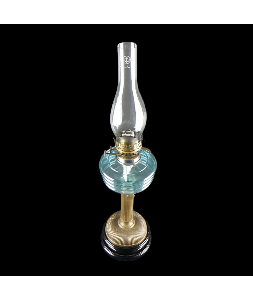 Duplex Oil Lamp with Blue Font